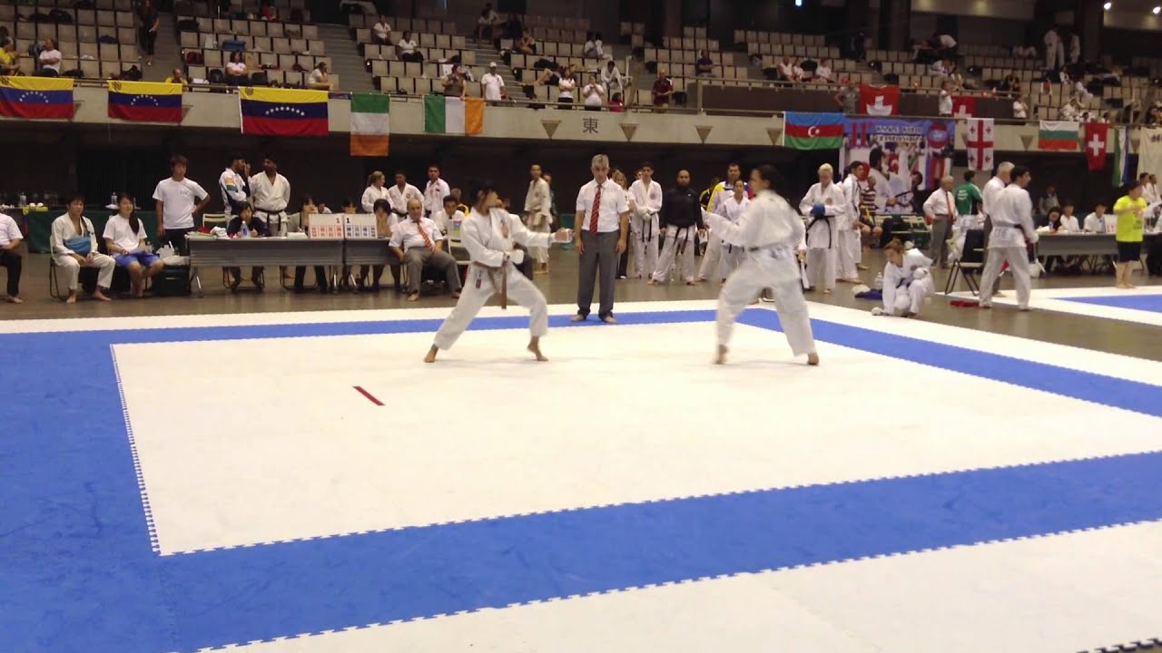 retrospektive Kumite Venezuela (477) May Ferreira vs Japan. 11th WSKF WORLD CHAMPIONSHIPS 2013.