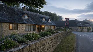 A Beautiful English Village Before the Day Begins