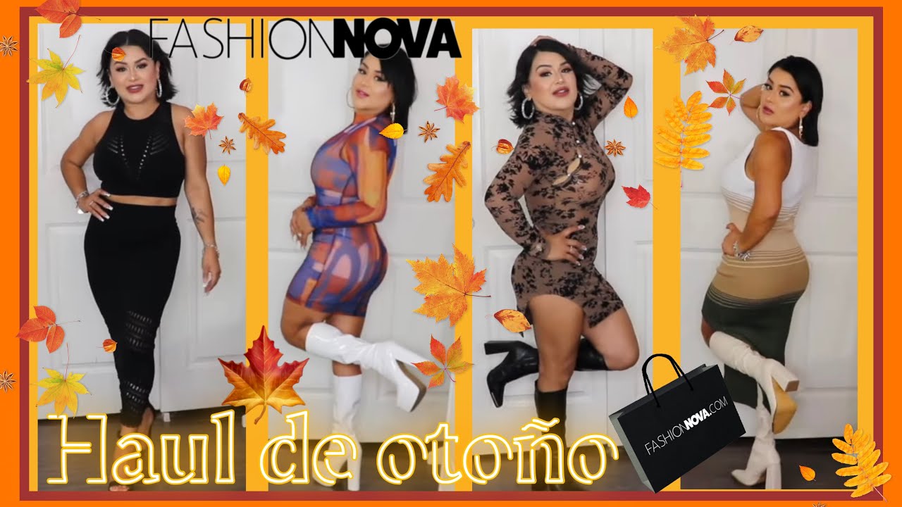 HAUL DE OTOÑO🍁FASHIONNOVA🍁OUTFITS HERMOSOS😍VESTIDOS BOTAS👢BOLSAS👜🧡💛🤎🤍