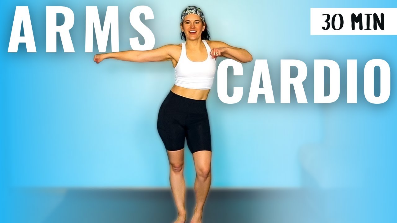30 MIN No Equipment ARMS and CARDIO Workout // Bodyweight only YouTube