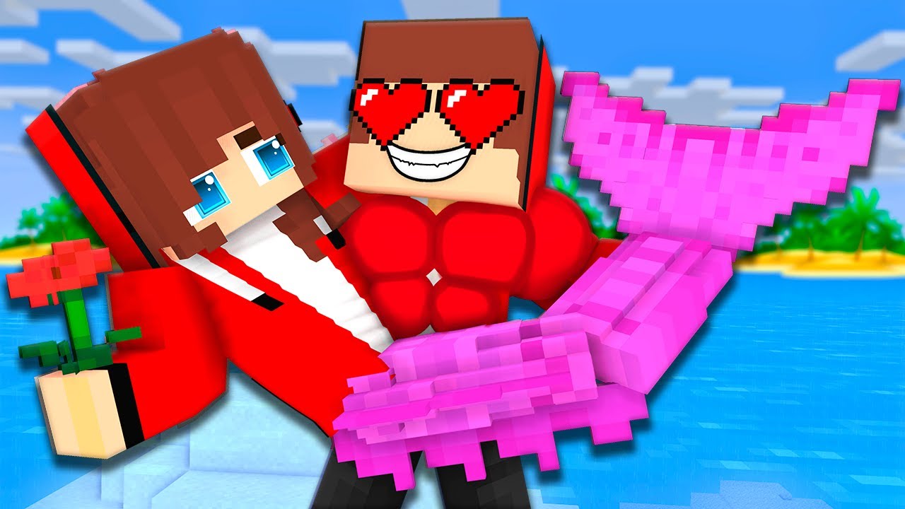 JJ`s Girl Became DARK MERMAID LOVE STORY - Maizen Minecraft Animation