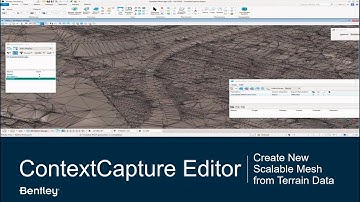 ContextCapture Editor: New Scalable Mesh from Terrain Data