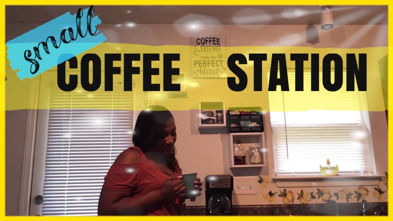 CLEAN WITH ME| SMALL KITCHEN COFFEE STATION| WHAT I USE TO CLEAN MY HOME