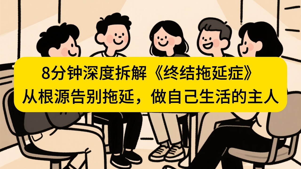 8分钟深度拆解《终结拖延症》：从根源告别拖延，做自己生活的主人。#拖延症 #读书 #书籍解读 #阅读