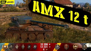 World of Tanks AMX 12 t Replay - 6 Kills 2.4K DMG(Patch 1.6.1)