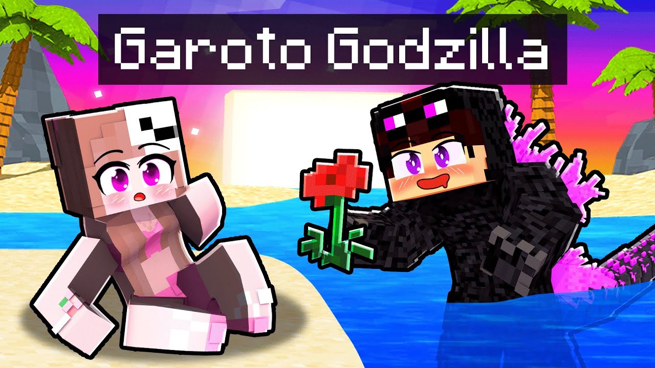 GAROTO GODZILLA está APAIXONADO por MIM no MINECRAFT!