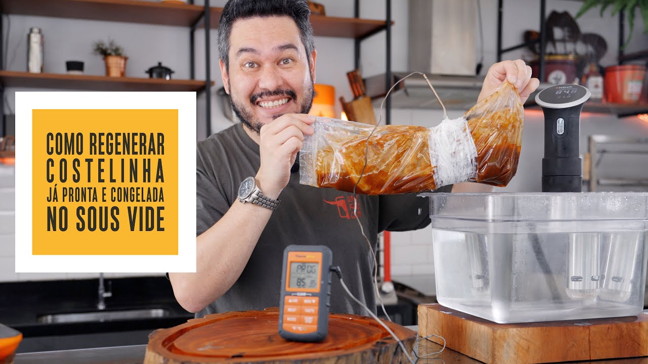 Como REGENERAR Costelinha BBQ já PRONTA e CONGELADA no Sous Vide | Só Vide #337