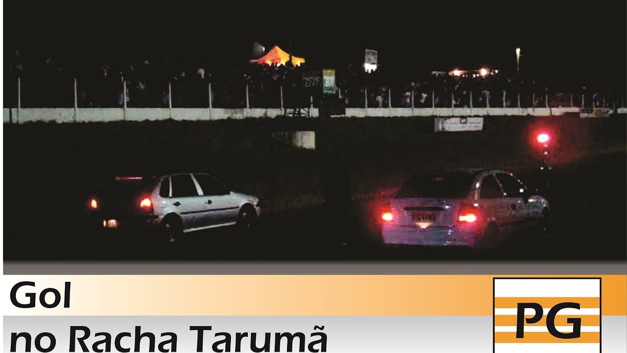 VW Gol Power 1.6 no Racha Tarumã - Compilado de videos.