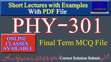phy301 final term file | phy301 final term | phy301 final term pdf