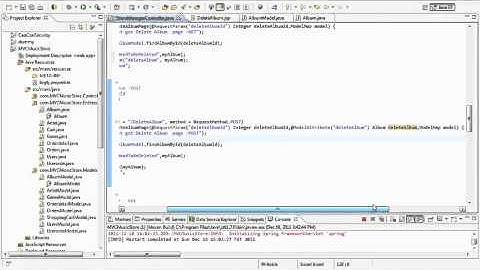 Java Spring - MVC Music Store -17-Data Access - StoreManager - Delete.m4v