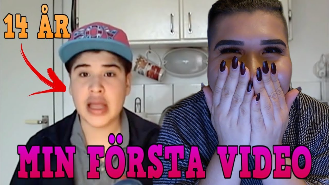 14 ÅR & FYLLT LÄPPARNA - REAGERAR PÅ MIN FÖRSTA VIDEO | Vlogg