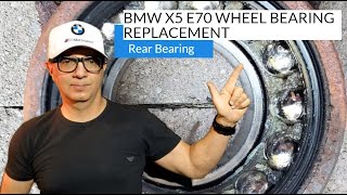 BMW X5 E70 Wheel Bearing Replacement | Rear Bearing Assembly Replacement Tutorial