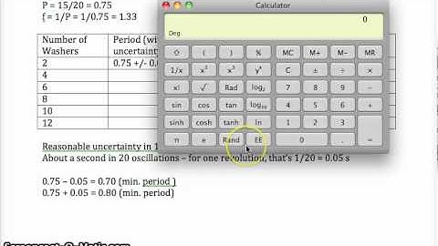 Circular motion uncertainty