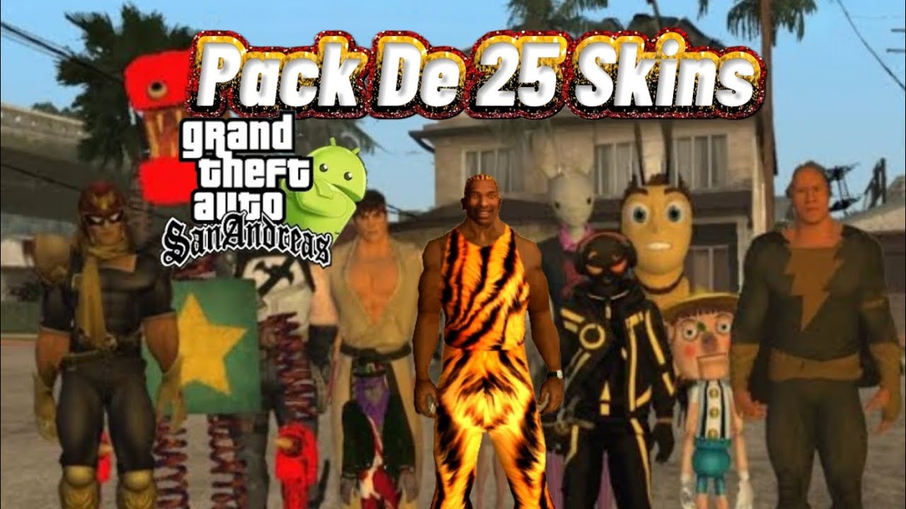 Pack De 25 Skins Para GTA San Andreas Android