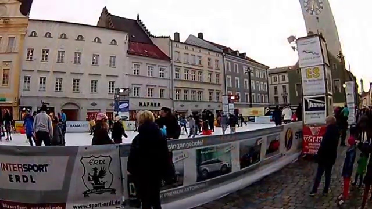 Straubing, Stadtplatz, Februar, Штраубинг, Городская площадь, февраль