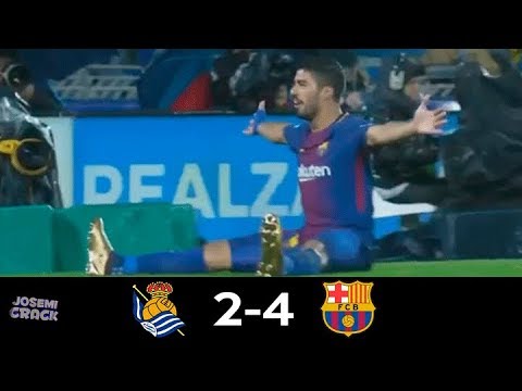 Real Sociedad V FC Barcelona 2-4 | 14/01/18 | GOLES Y RESUMEN