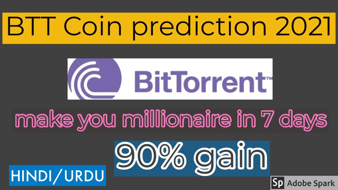 BitTorrent Coin price  prediction 2021 | Cryptocurrency news | Crypto news today | BitTorrent token