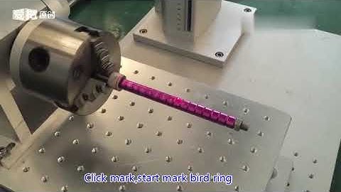 How to use bird ring device on the fiber laser marking machine