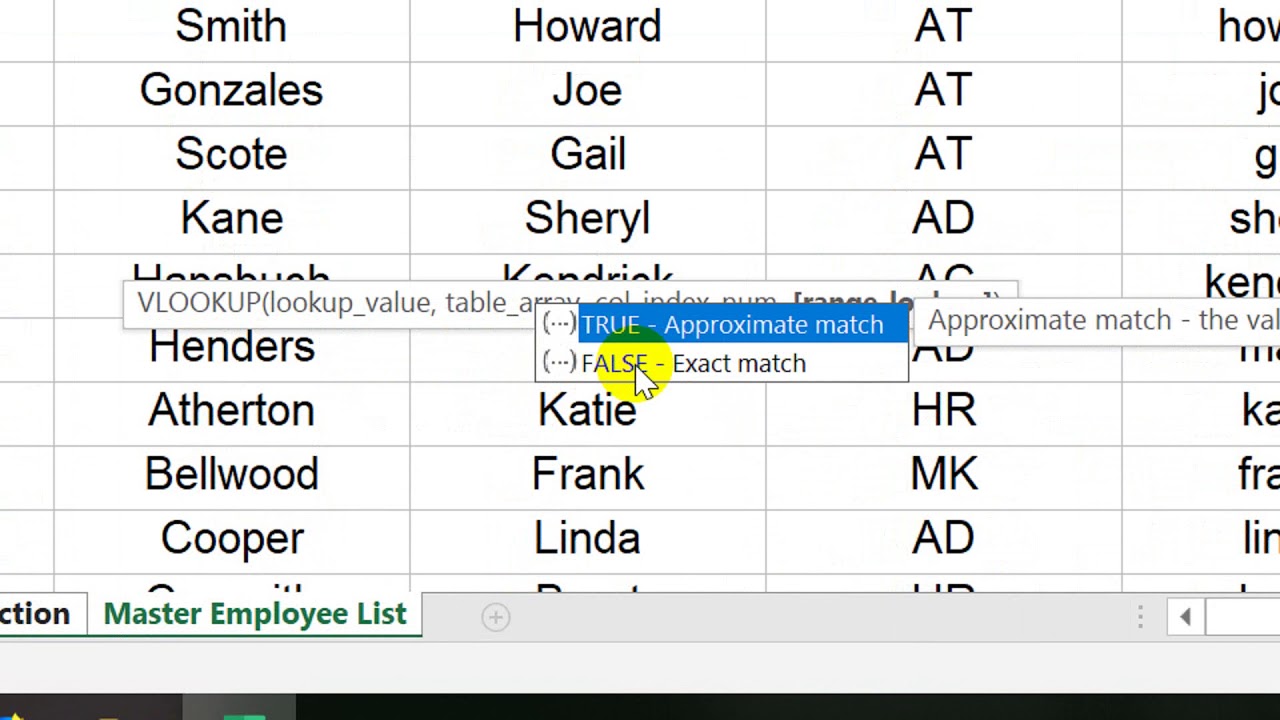 VLOOKUP FUNCTION