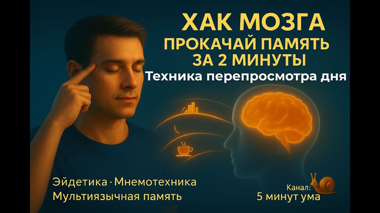 ХАК МОЗГА #2 - Безумно просто! Усилить память за 2 минуты. Простой лайфхак.