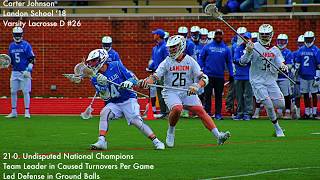 Carter Johnson Junior Year Mid-Season Lacrosse Highlights