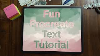Quick and Fun Procreate Text Tutorial | Oil Painting