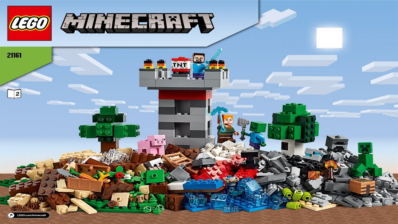 ⛏ LEGO instructions ⛏ Minecraft ⛏ 21161 ⛏ The Crafting Box 3.0