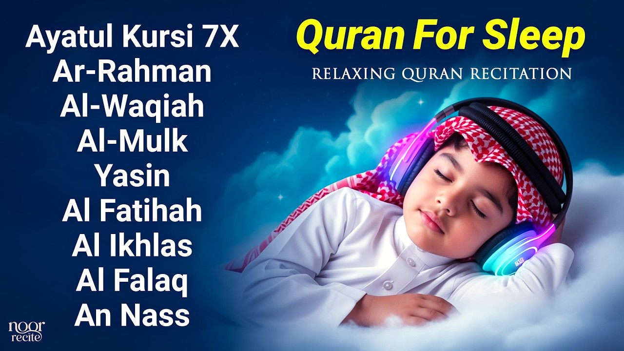 Relaxing Quran for Spiritual Healing | Ayatul Kursi, Al Fatiha, Surah Yasin, Ar Rahman, Waqiah, Mulk