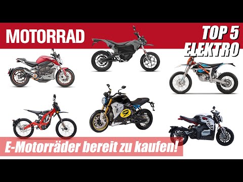 Fünf Elektromotorräder bereit