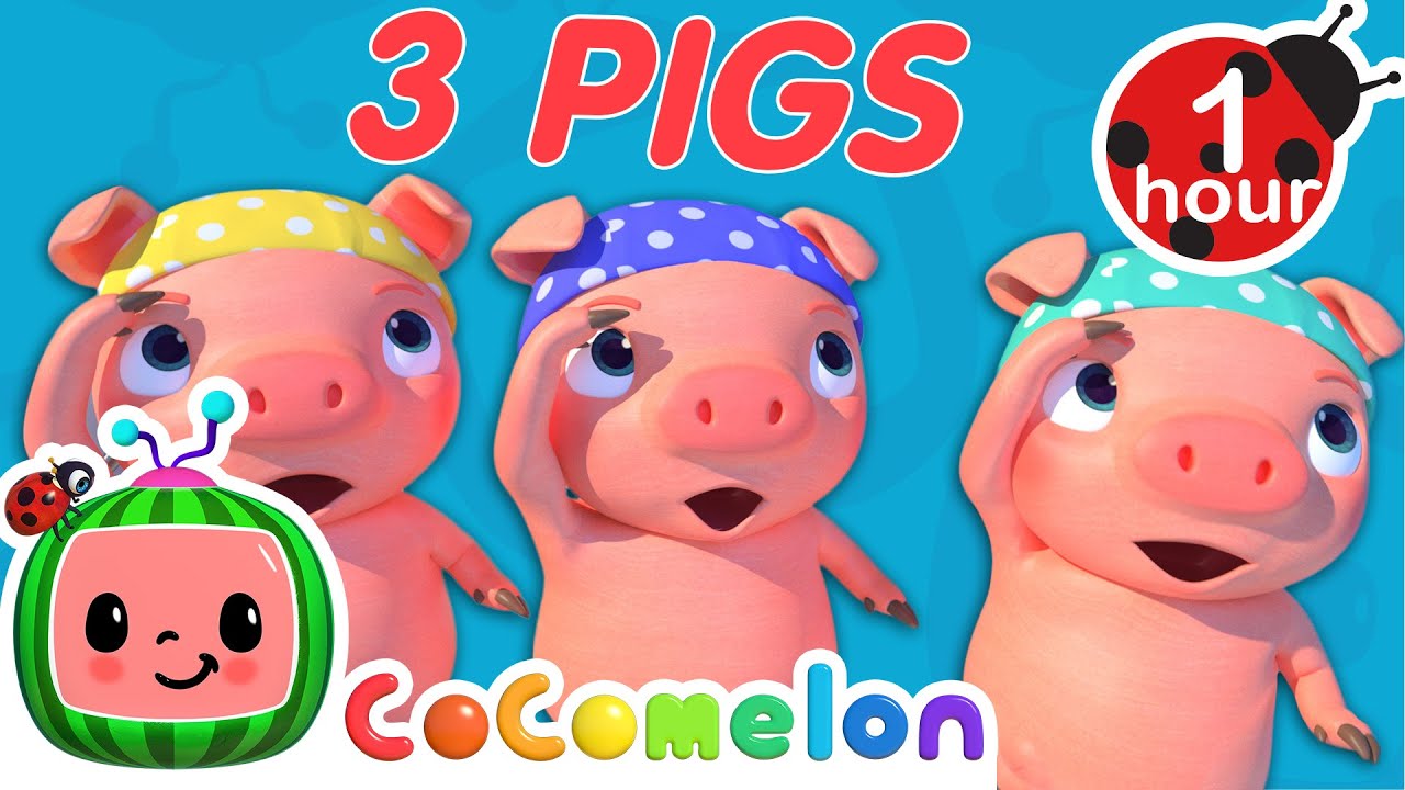 Three Little Pirate Pigs + More CoComelon Nursery Rhymes and Kids Songs ...