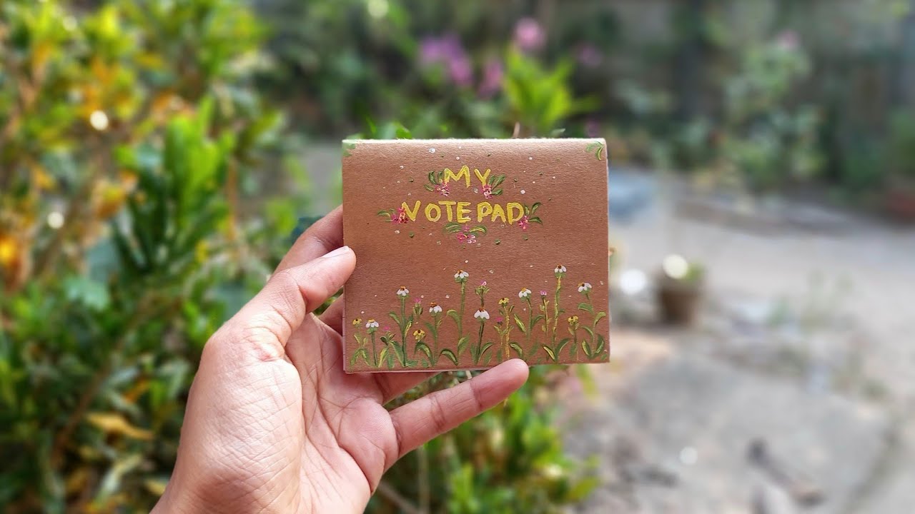 DIY Notepad Making | Easy Handmade Notepad Tutorial📒 | ArtbySifa - YouTube