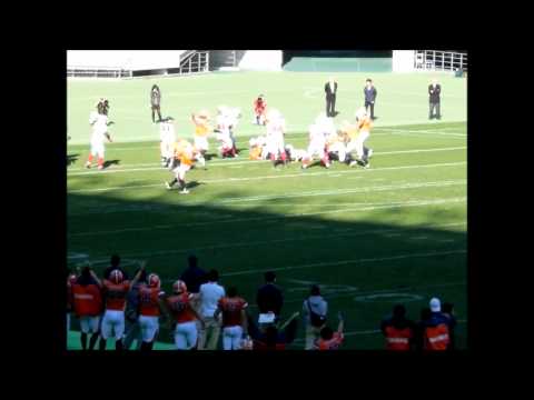 2010年　クラッシュボウル　法政トマホークス　ＴＤシーン