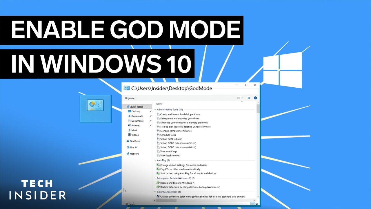 How to Enable God Mode in Windows 10