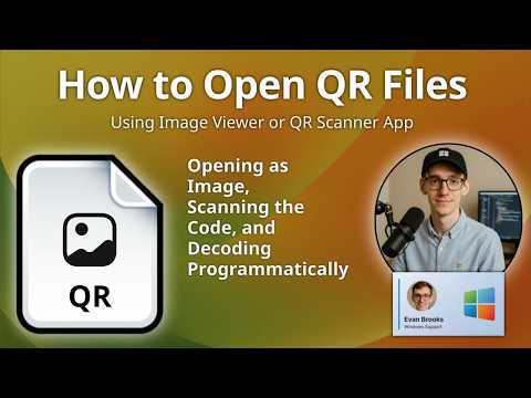 How to Open QR Files (QR Code Image)