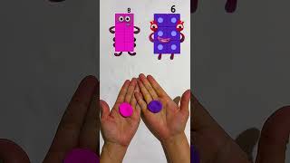 Clay Mixing Colors #numberblocks #satisfying