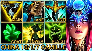 Camille Is Absolute Perfect For Baron Lane Pushing - Tiarty China Wild Rift New Build Runes