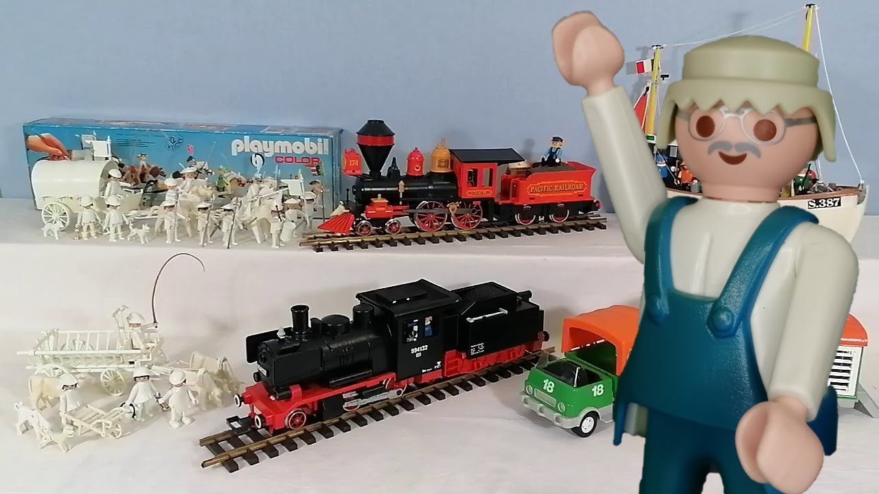 PLAYMOBIL Abschlussvideo 2. Teil mit den legendärsten Sets und Eisenbahnfahrvideo