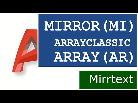 AutoCAD Labo 2 (06): Mirror, ArrayClassic & Array