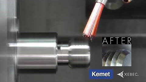 Deburring Threads and Cross Holes on CNC Lathe