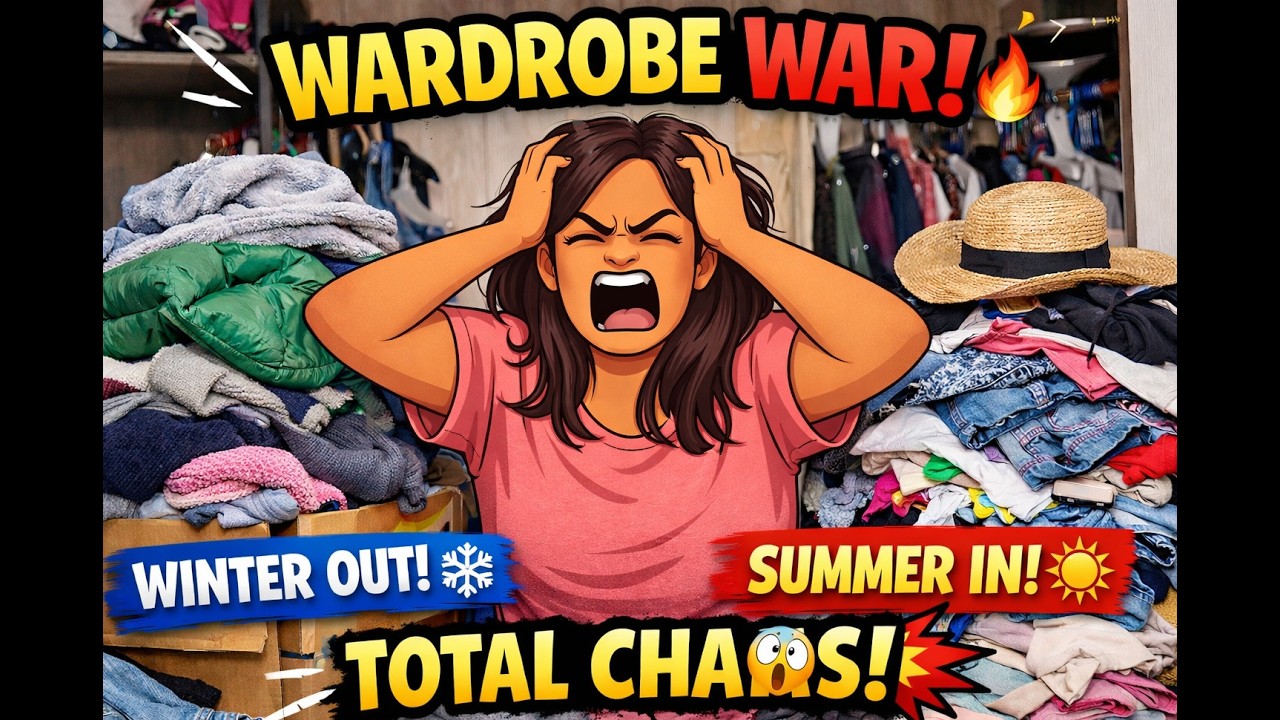 Closet Chaos Begins 🔥🧥| Clothes Everywhere,Zero Energy Left 😩Season Change = Full House Mess 🏠🌦️