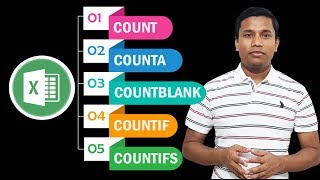How to use COUNT, COUNTA, COUNTBLANK, COUNTIF, COUNTIFS formula in MS Excel ?