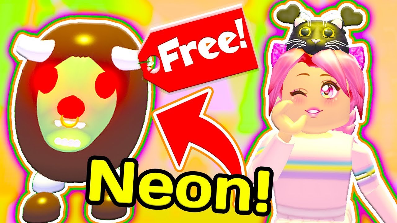 How To Get A Free Neon Zombie Buffalo In Roblox Adopt Me New