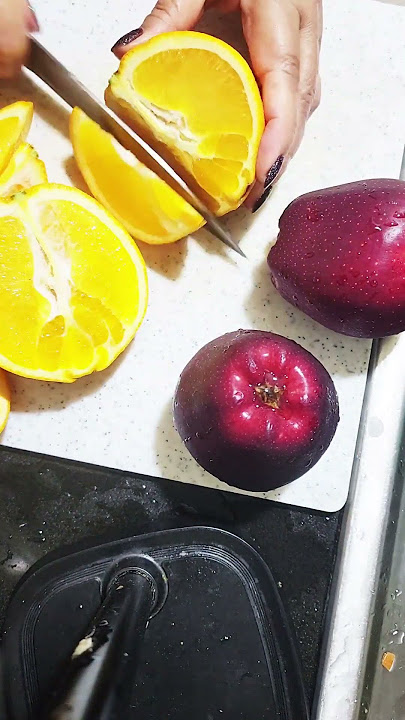 Orange and Apple Cutting #food #shortsfeed #fruit