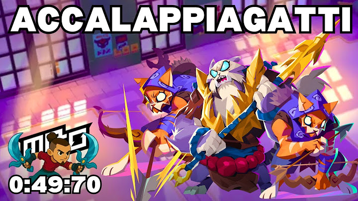 MOCO - "ACCALAPPIAGATTI" SPEEDRUN 1 MINUTO - "HERDING CATS" SUB 1 MIN - DOJO BUILD