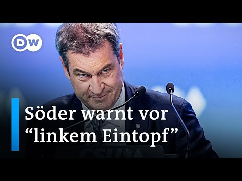 CDU/CSU Umfragewerte im Keller - Söder zeigt sich kämpferisch | DW Nachrichten