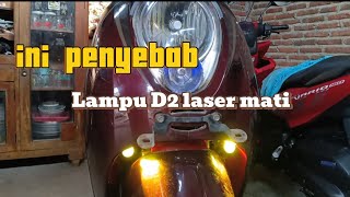 Cara mengatasi lampu D2 laser mati#mekanik #servis #bengkelmotor