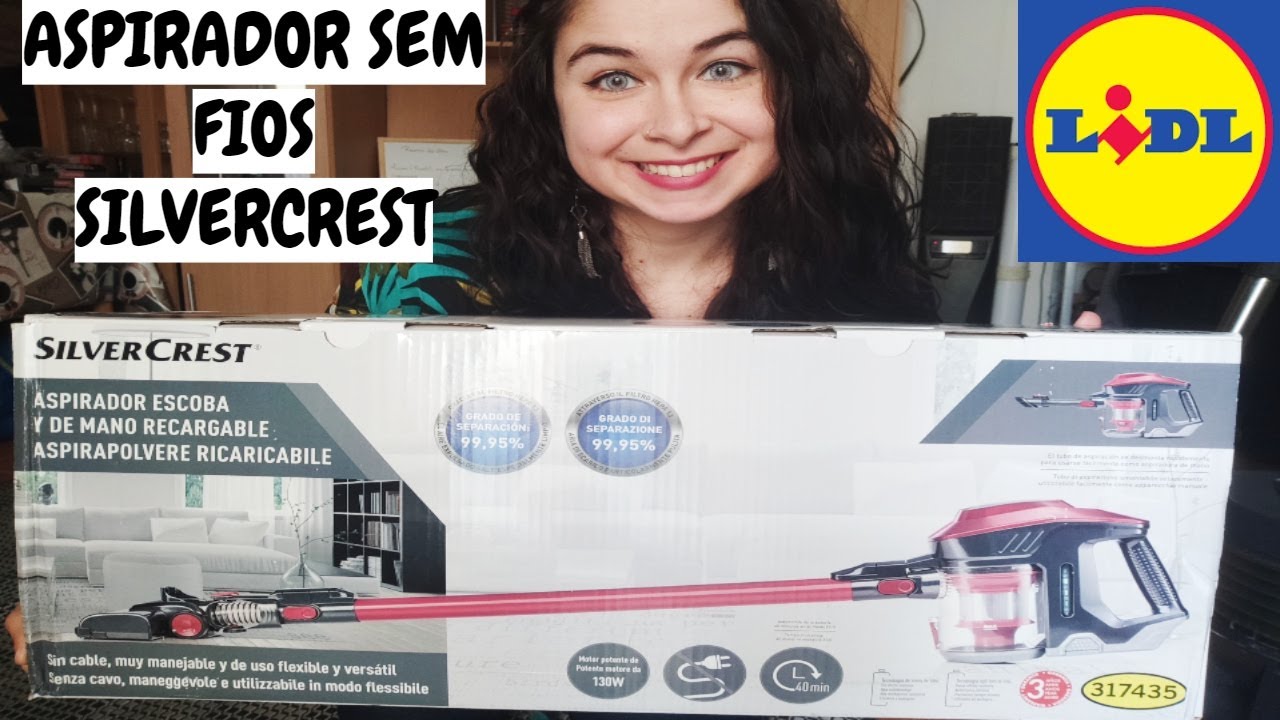 ASPIRADOR SEM FIOS SILVERCREST | ASPIRADOR MANUAL E DE PÉ COM BATERIA |  UNBOXING E REVIEW - YouTube