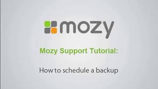 How to schedule a backup (MozyPro)