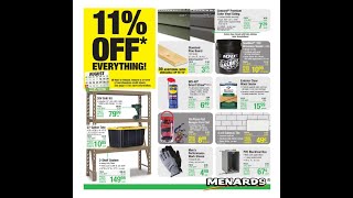 Menards 11% OFF Everything! 08.17.2022-08.28.2022-Week 27 Flyer Ad Mail-In After Rebate, Deals Sale