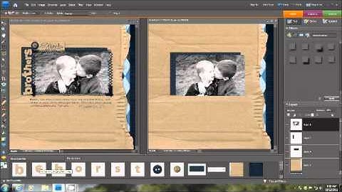 Creating a Digital Scrapbook Layout in Photoshop Elements 7.0